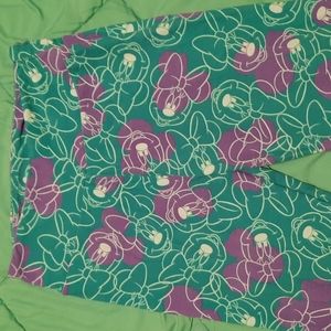 LulaRoe, one size, Minnie mouse purple and teal